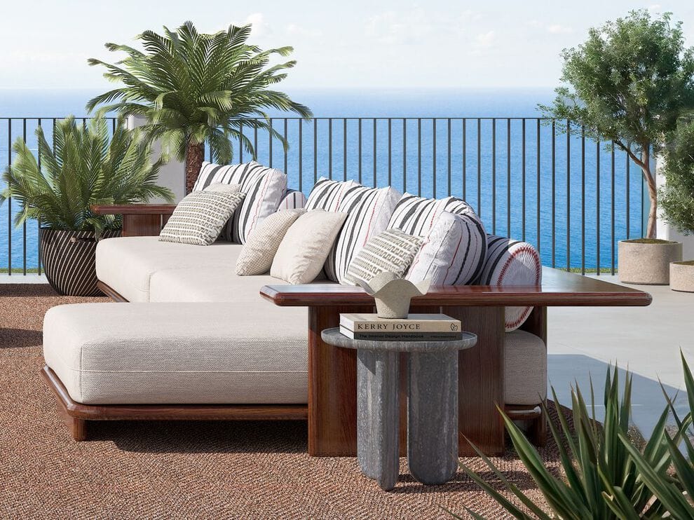 Тканевый модульный садовый диван CPRN HOMOOD Shapes 2025 ARCH-00073131 - Вид №1