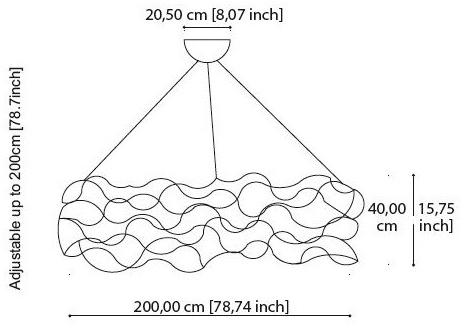 Quasar Подвесной светильник из никеля Curled sun-id-1407432 - Вид №7