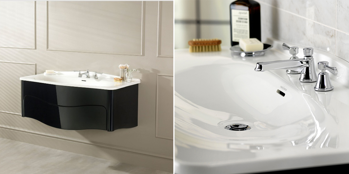 Тумба с раковиной Mandello 114 Volo MANV-N-114-BK-IO Victoria + Albert MANVN114BKIO - Вид №1