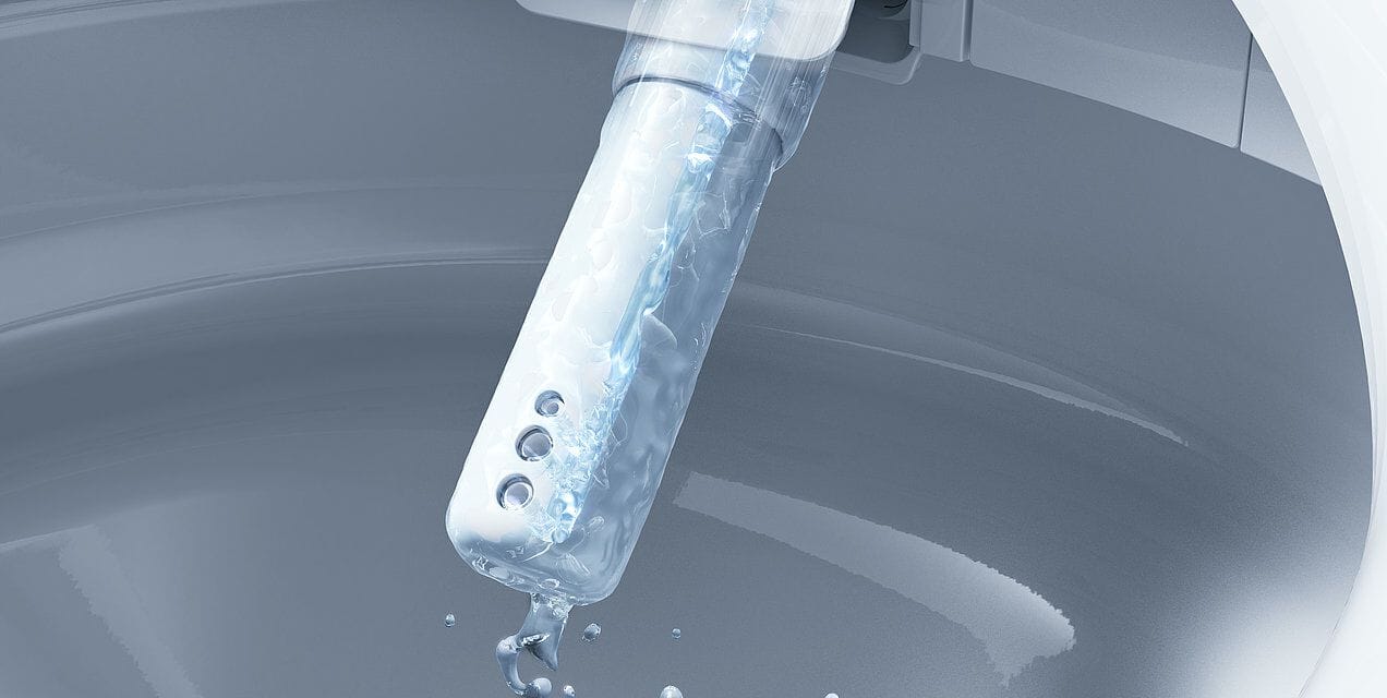 Керамический подвесной туалет биде с ручным душем TOTO Washlet® ARCH-00078003 - Вид №4