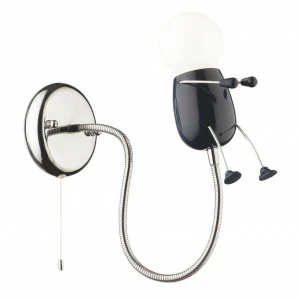 Спот настенный черный Odeon Light Riko Boy 2582/1W ODEON LIGHT CLASSIC 00-3924668 Черный