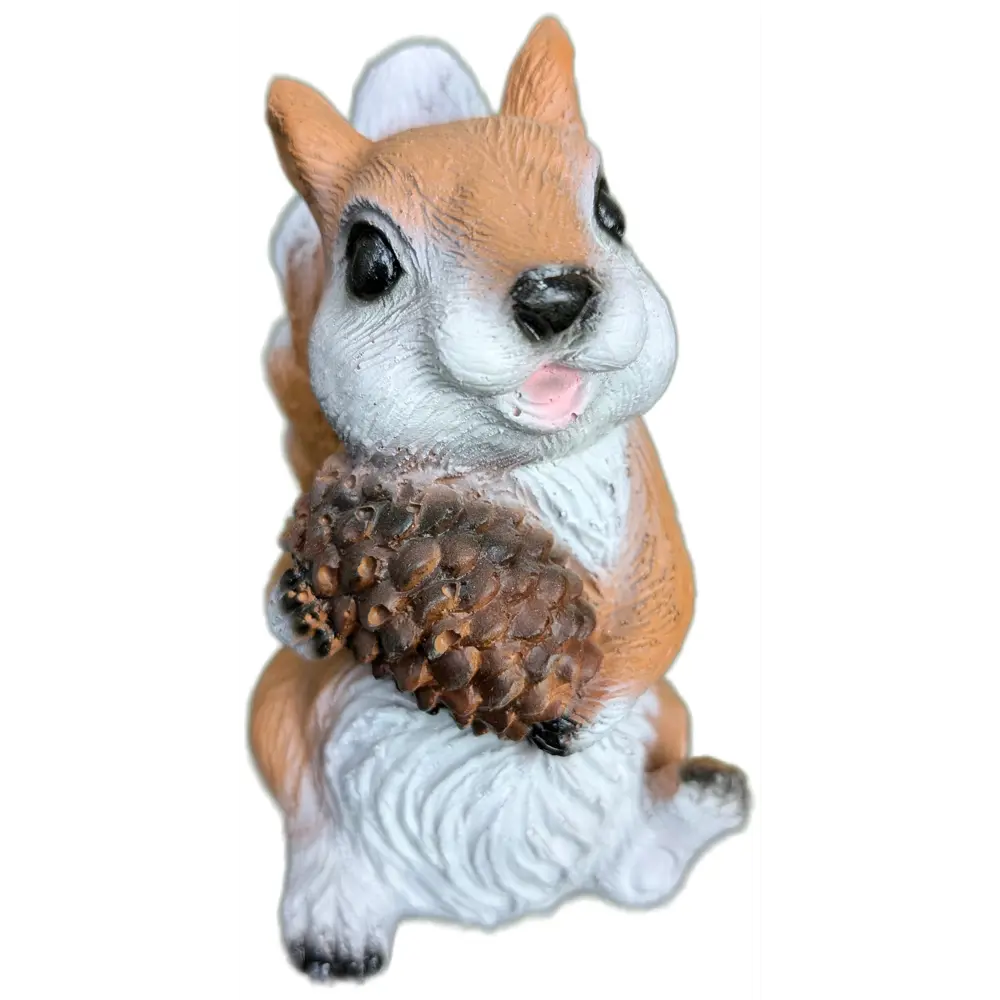 Садовая фигура Белка с шишкой полистоун 16x9 см Santreyd STLM-2101837