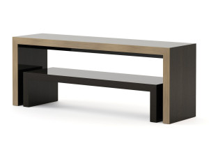 Прямоугольная консоль из шпона