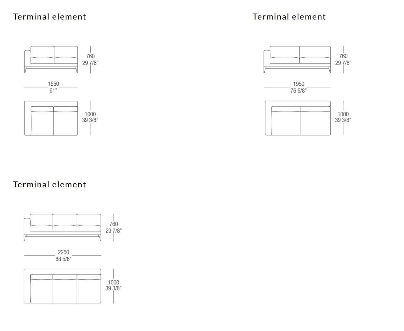 Угловой диван из ткани MisuraEmme ARGO ARCH-00053272 - Вид №8