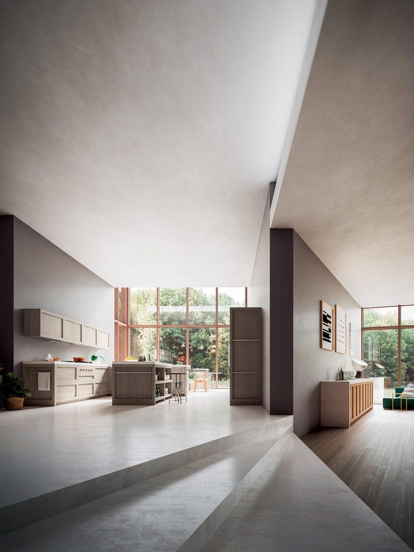 GD Arredamenti Модульная кухня с островом и полуостровом Legno vivo 2.6 sun-id-1348849 - Вид №4