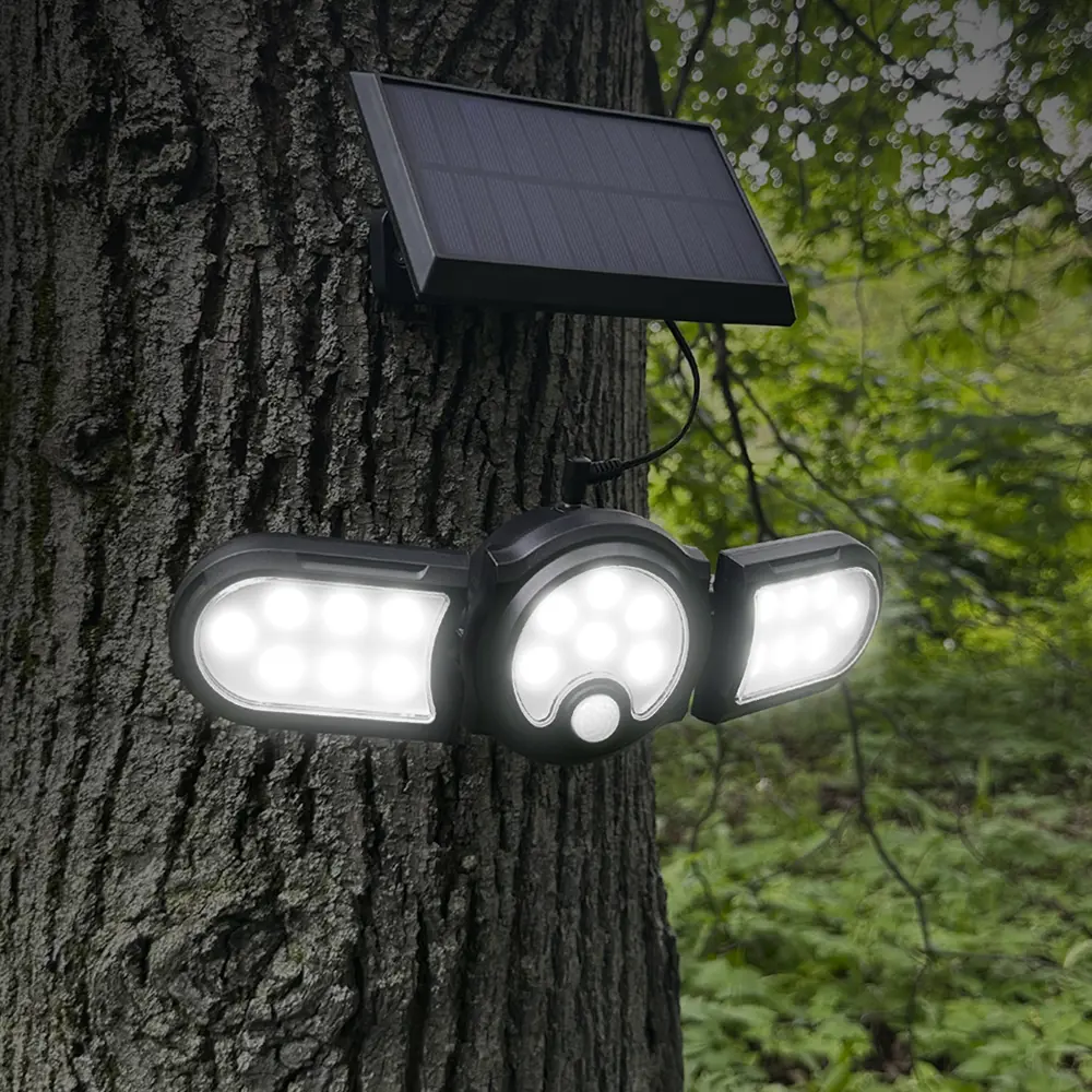 83972979 Светильник светодиодный уличный Duwi Solar LED на солнечных батареях 3 режима 28Вт 6500К 910Лм IP65 датчик движения черн STLM-0045638