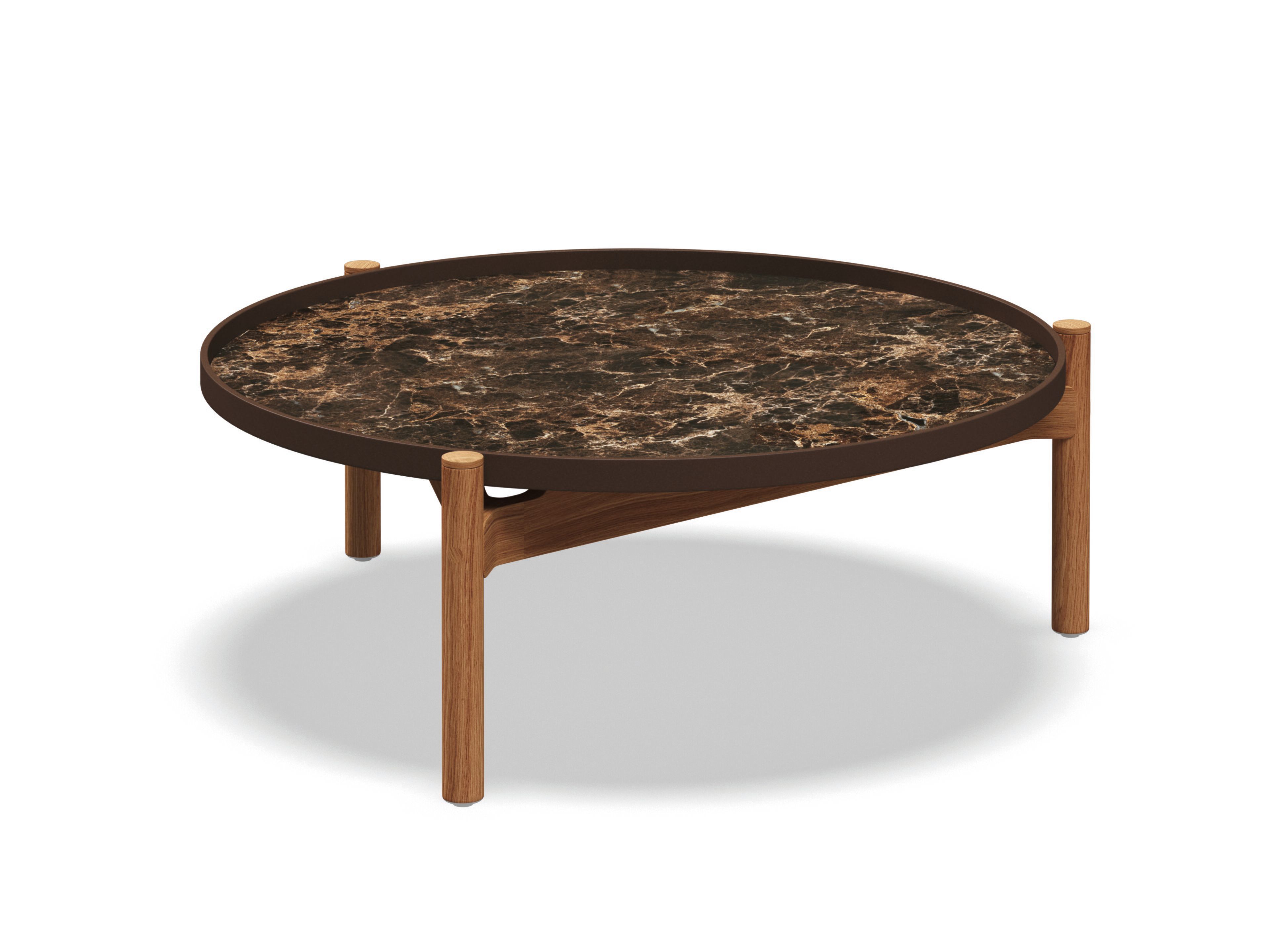 ТИК и керамический низкий круглый садовый столик Gloster SEPAL ARCH-00069418 - Вид №1