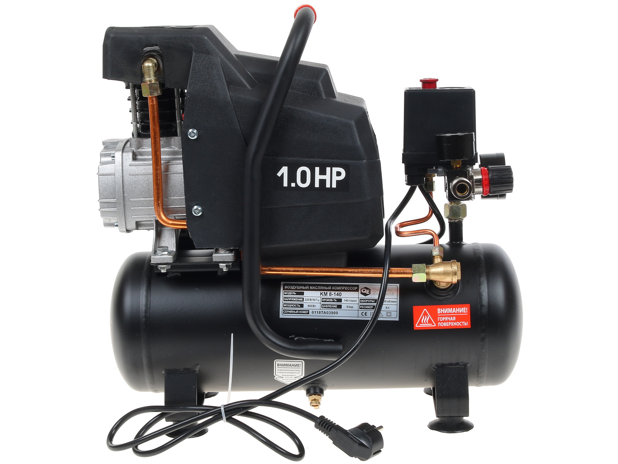 Компрессор поршневой масляный Quattro Elementi KM 8-140 248-450 1167346 STDN-0054901 - Вид №4