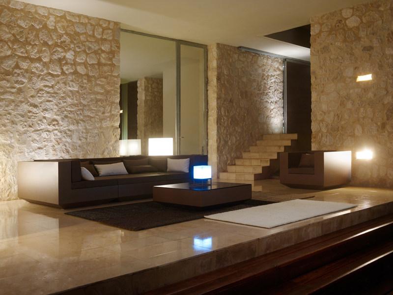 VONDOM Садовый столик низкий прямоугольный из полиэтилена Vela sun-id-1466258 - Вид №2