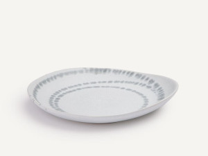 Набор десертных тарелок из глазурованной керамики