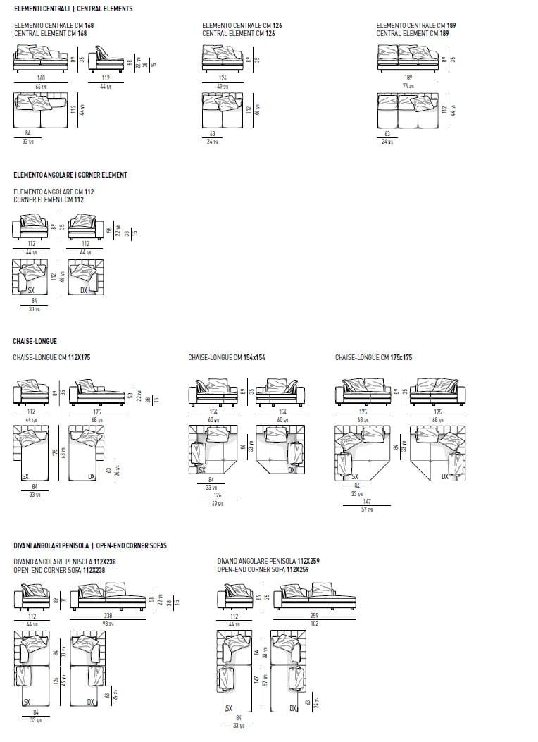 Ткань диван Minotti Freeman ARCH-00030250 - Вид №4
