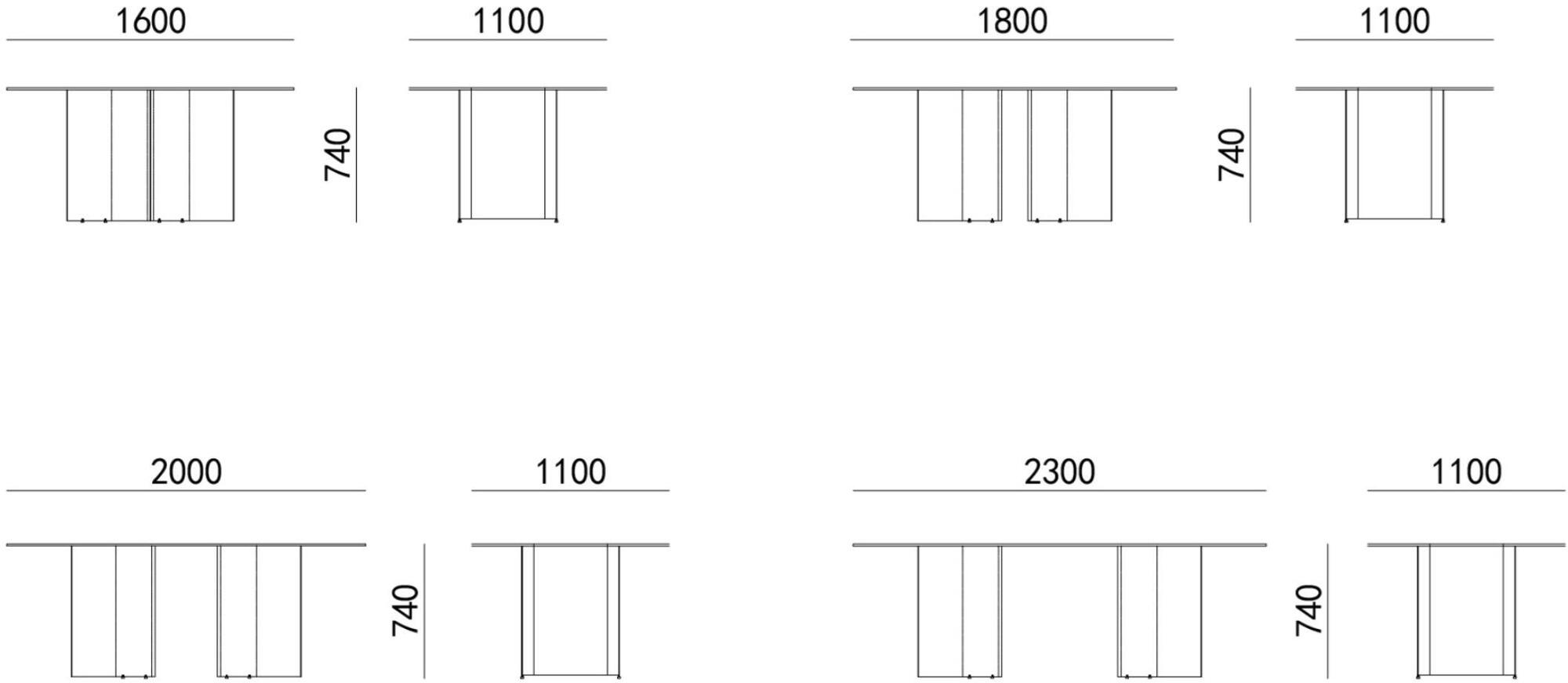 HC28 Cosmo Овальный обеденный стол из стекла  11c001  - Вид №1