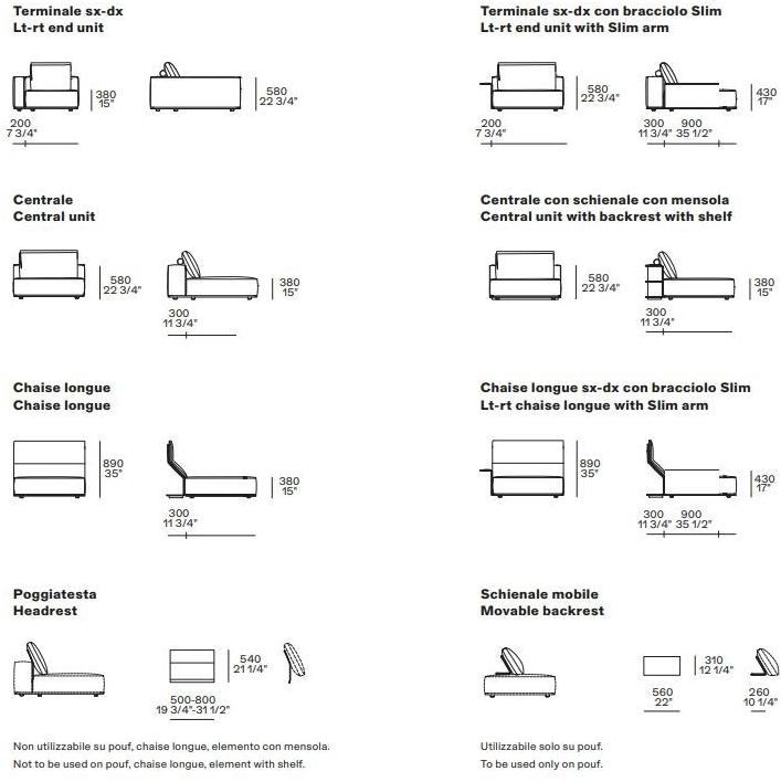 Poliform Модульный тканевый диван Westside sun-id-1453158 - Вид №7