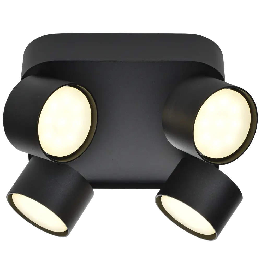 Спот поворотный IEK 4044 4 лампы GX53 6 м² цвет черный STLM-2189847 - Вид №1