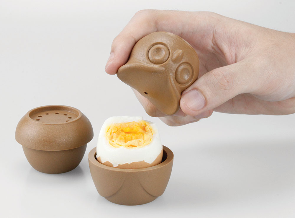 QL10236-BN Набор для завтрака morning owl коричневый Qualy  - Вид №3