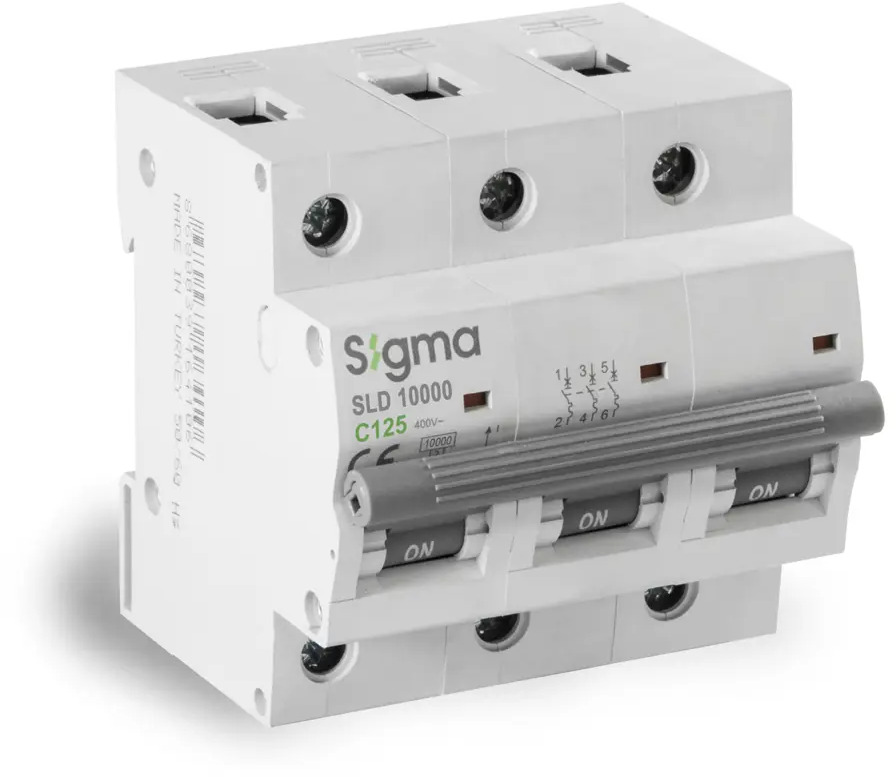91228057 Автоматический выключатель Sigma elektrik 3P C125 А 10 кА 1SL312C STLM-1115601