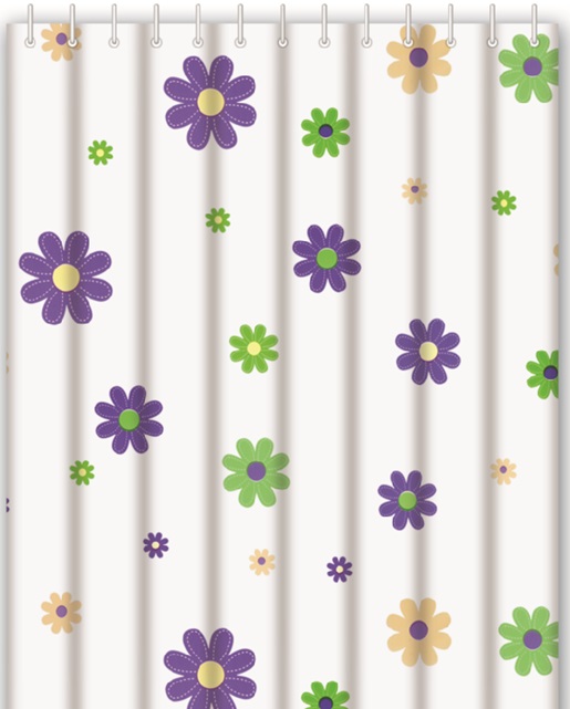 HB75060 Штора для ванной , 180*180 Haiba  - Вид №1