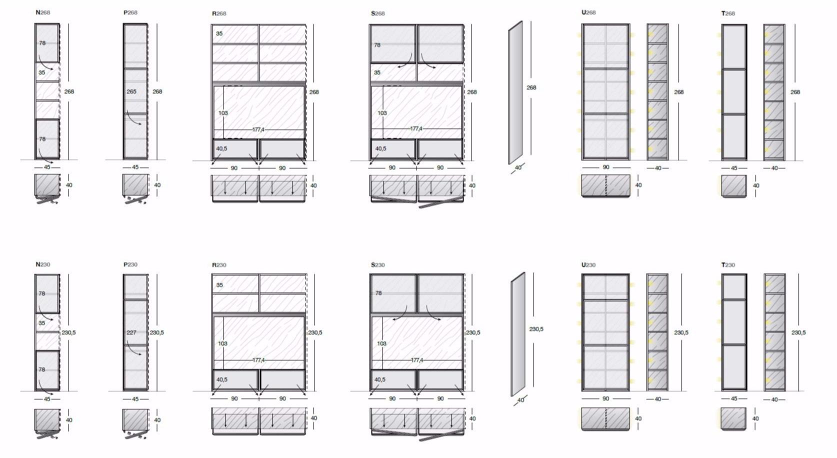 Longhi Модульная оборудованная стена Loveluxe Y 500 - Вид №10