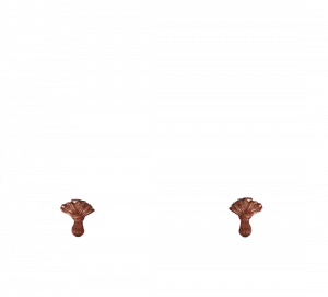 Gentry Home Bexley Cast iron bathtubs with feet Flower copper GH102873