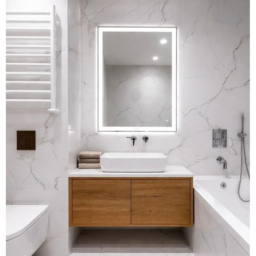 Зеркало в ванную комнату Бостон Лайт 100x80 см с подсветкой Santreyd STLM-2178965