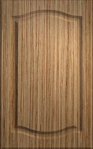 Фасады для кухни Классика Фрезеровка «Классика двойная» Зебрано светлое №125