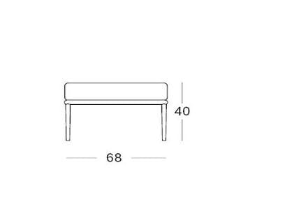 Тканевая квадратная Садовая подставка для ног Vincent sheppard Leo ARCH-00073696 - Вид №2