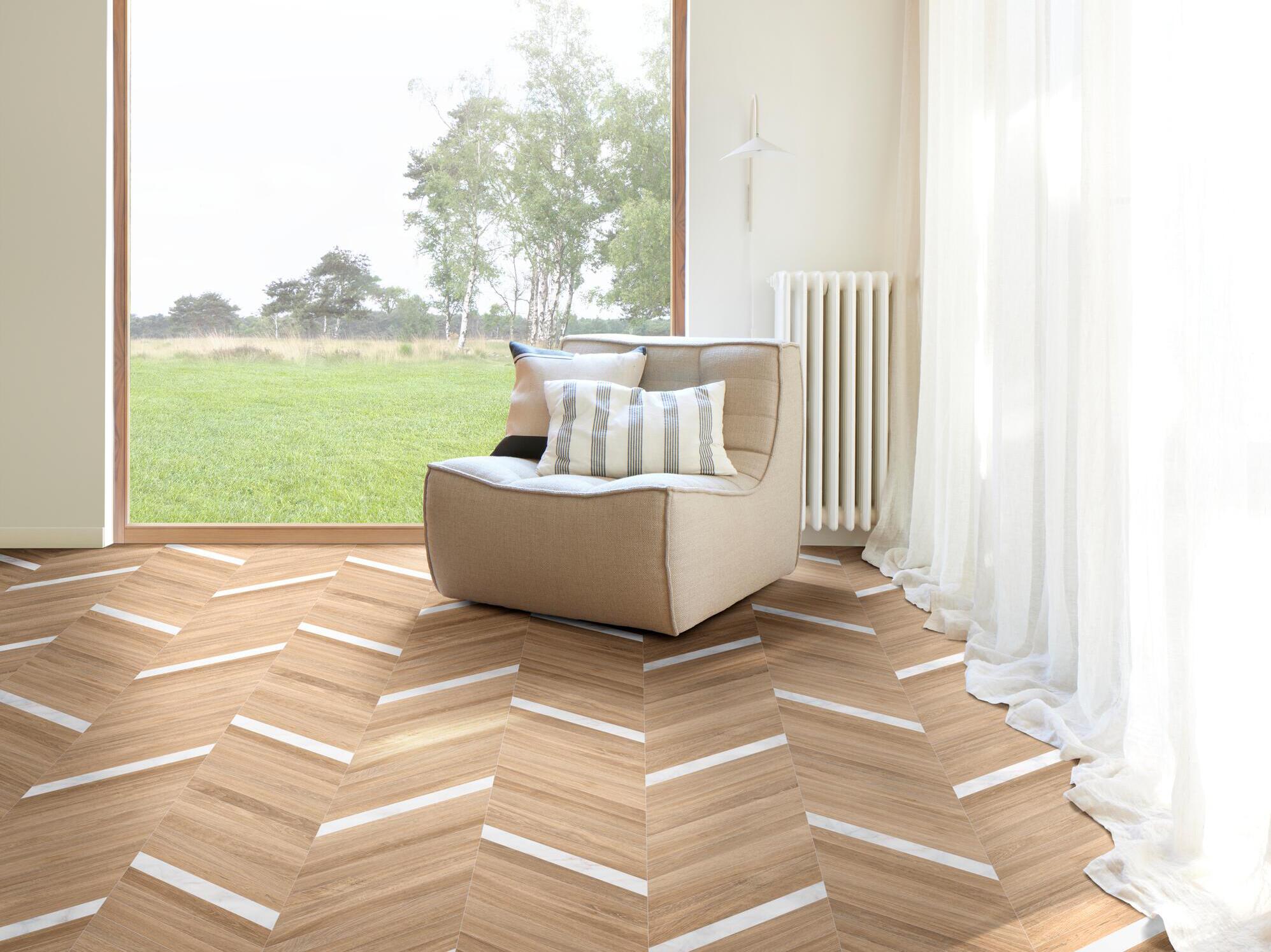 Нескользящий пол из переработанного ПВХ с эффектом дерева BEAUFLOR Сумерки ARCH-00077093