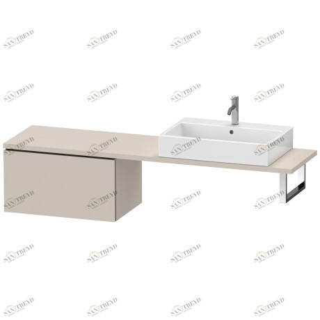 LC584309191 L-Cube Шкафчик для компактной консоли Серо-коричневый декор Duravit
