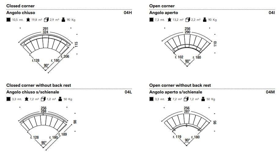 Модульная изогнутая мягкая скамья MOROSO Waiting ARCH-00148056 - Вид №2