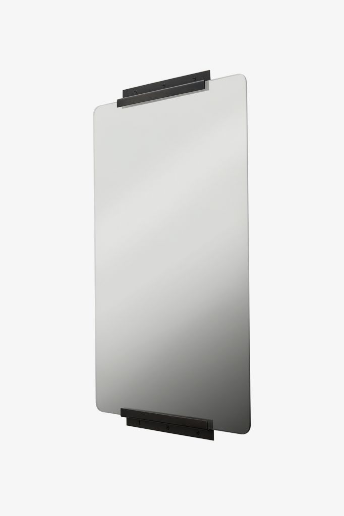CZMR01 Прямоугольное настенное стационарное зеркало Cooper Metal 20 дюймов x 34 3/8 дюйма x 7/8 дюйма Waterworks