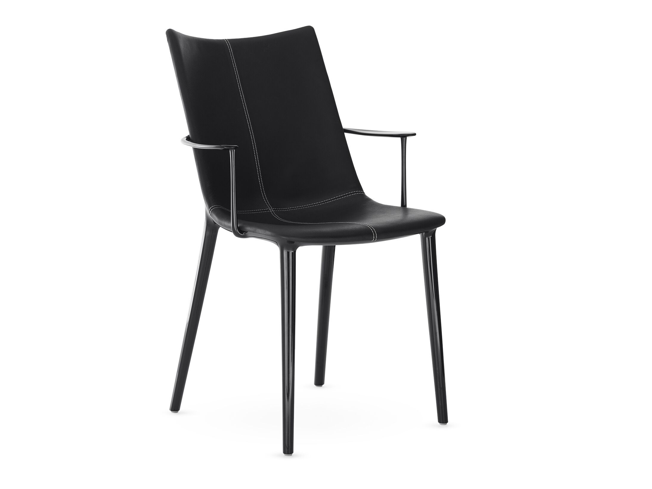 Стул из искусственной кожи с подлокотниками Kartell H. H. H ARCH-00005798 - Вид №3