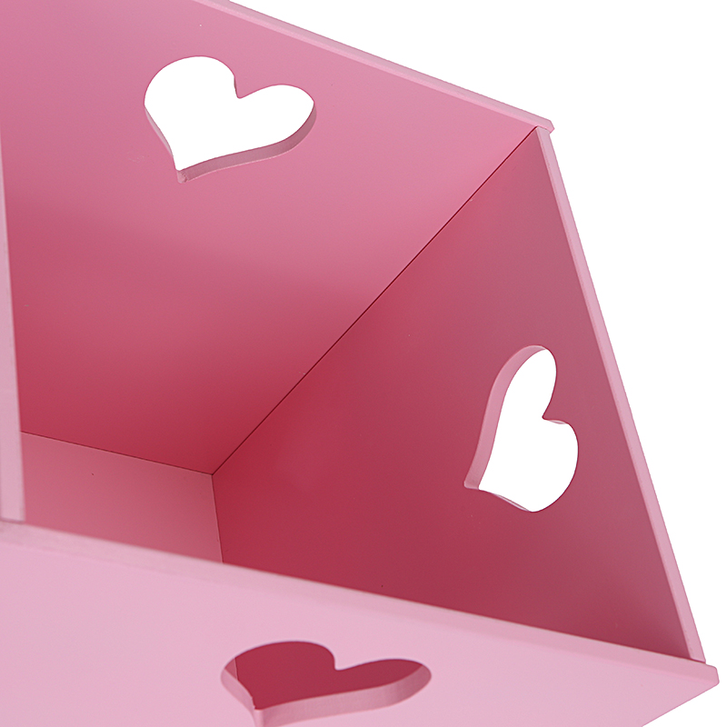 Деревянный ящик для игрушек розовый с сердечком VAMVIGVAM  282053 Розовый Santreyd  - Вид №7