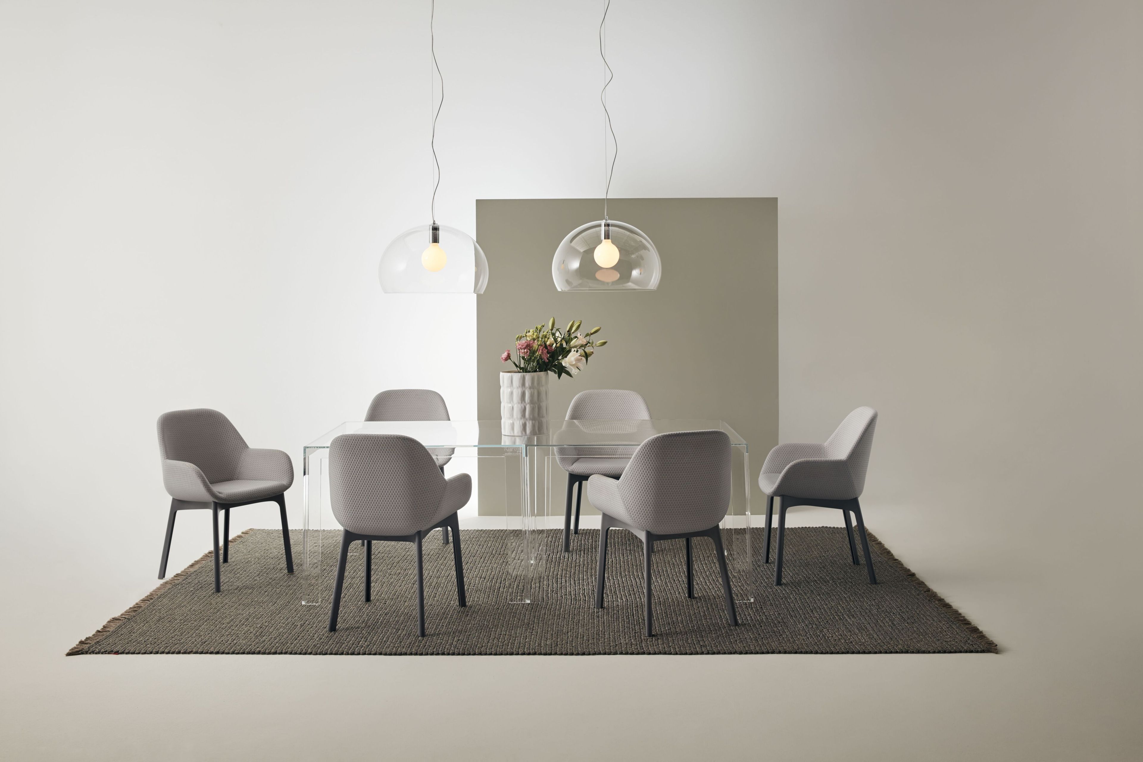 Мягкий тканевый стул с подлокотниками Kartell CLAP ARCH-00149595 - Вид №5