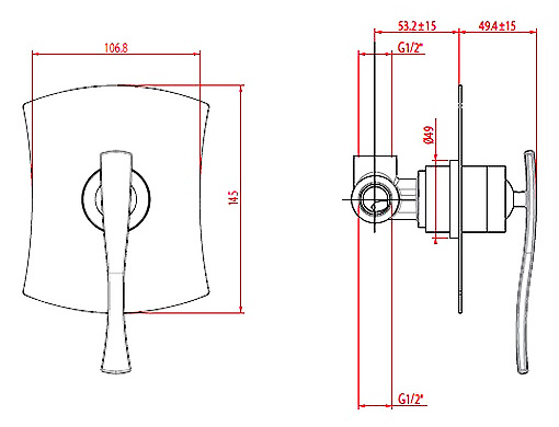 4330/43C0cr Смеситель Gattoni Icarus Santreyd - Вид №1