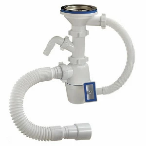 Сифон 3 1/2 40  1 отв.стир.м.гибк.тр. А-4011 (О)  А-4011