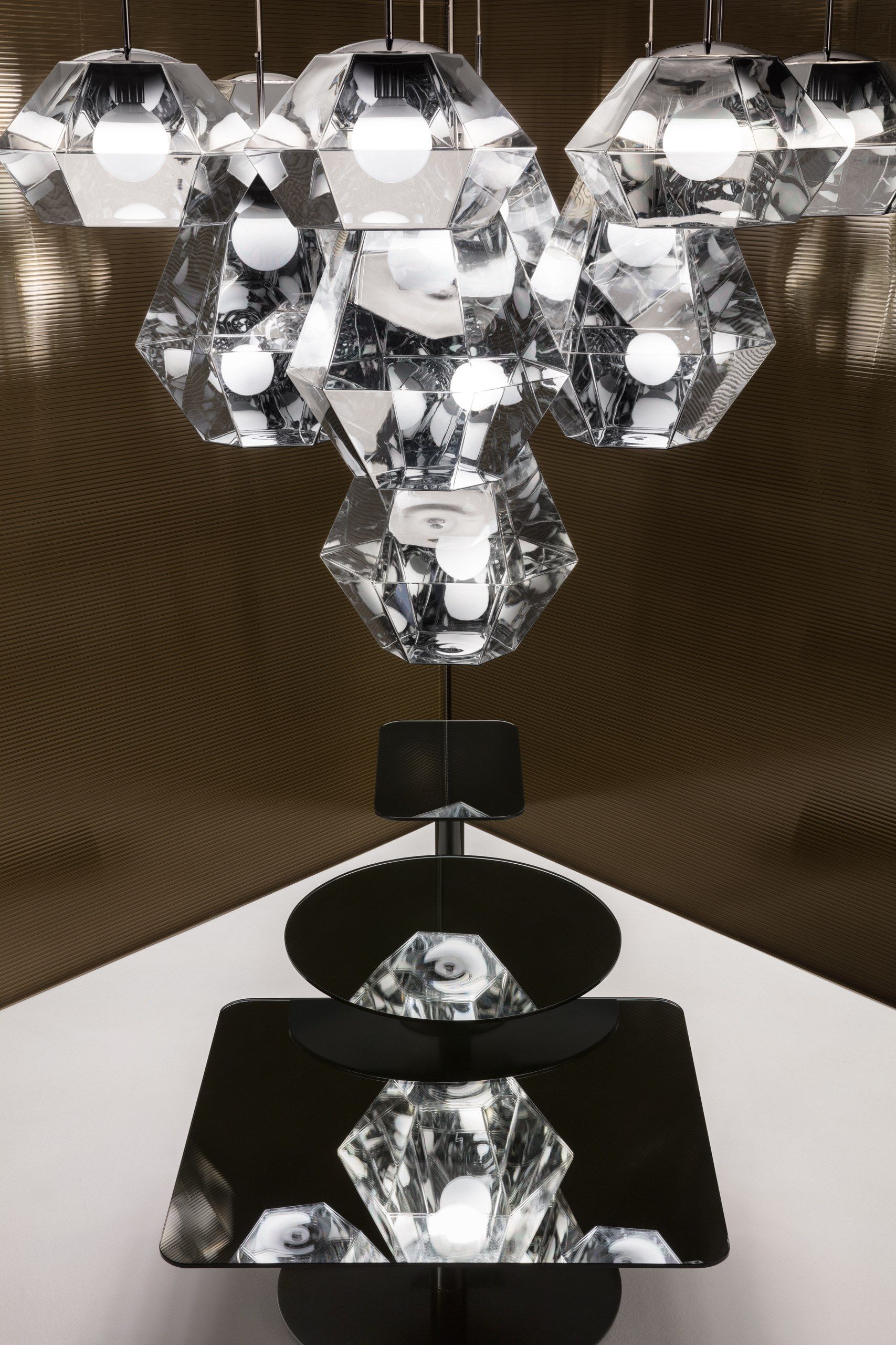 Журнальный столик из стали и стекла Tom Dixon Flash ARCH-00051661 - Вид №7