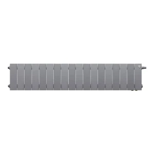 Радиатор секционный Royal Thermo PianoForte VDR80 200/10 18 секций нижнее правое подключение биметалл серый 89408794 STLM-2110632