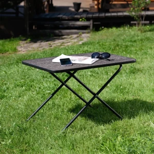 Складной садовый стол Nika с ротанговой столешницей для отдыха на природе 89407330