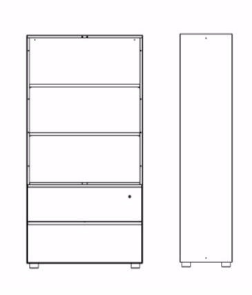 Dieffebi Комбинированный офисный шкаф Primo 6prc000 - Вид №16