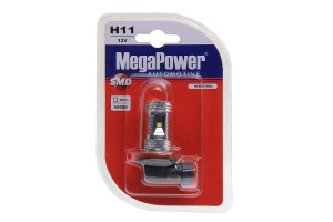 15923416 Автолампа H11 PGJ19-2 6 SMD CREE WHITE 6000K 336лм 12V 1 10 100, блистер 80575 Megapower
