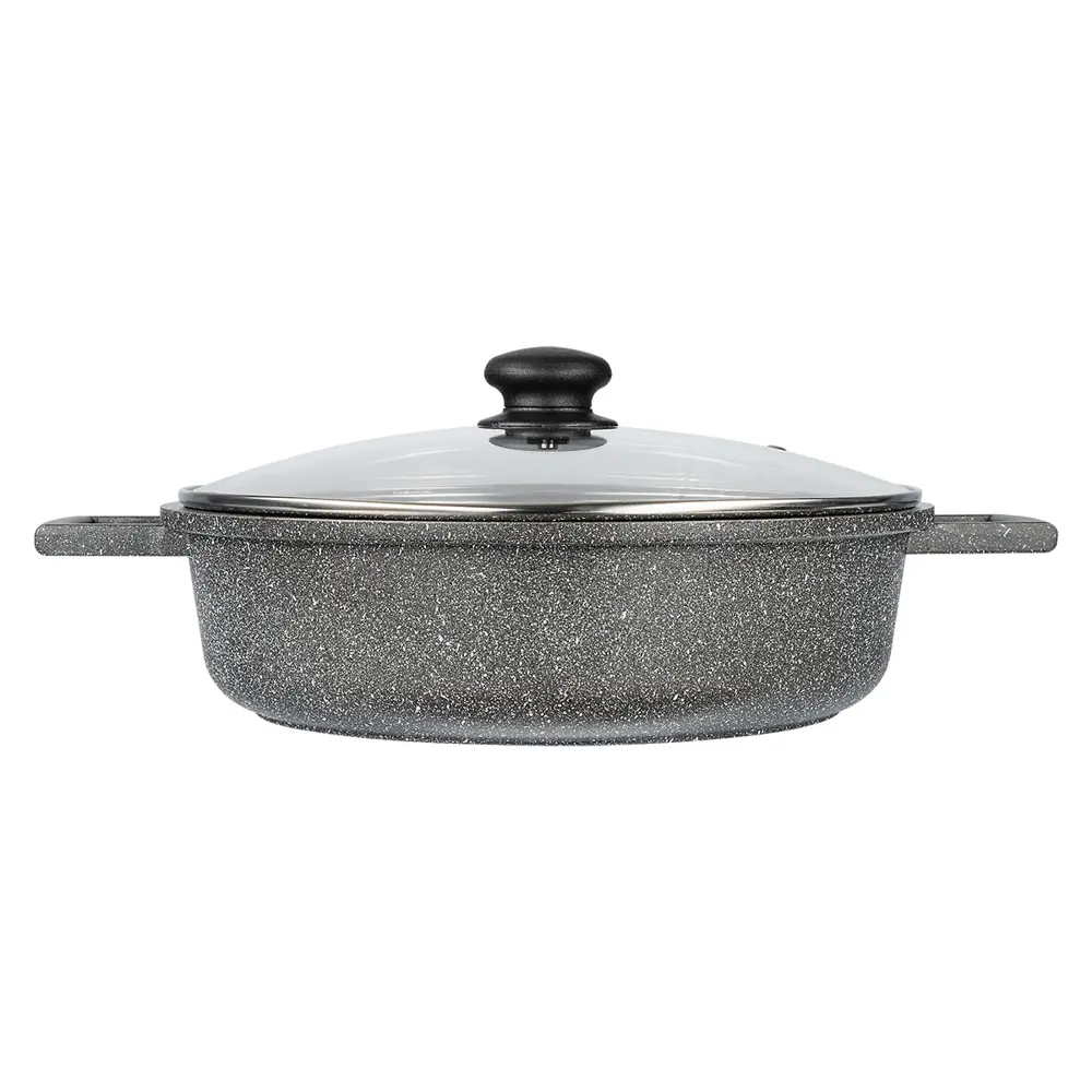 Сотейник Werner Letizia 51884 28 см алюминий с крышкой цвет черный STLM-2162748 - Вид №1