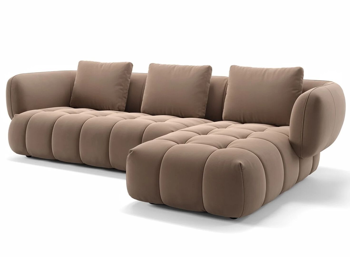 4-местный тканевый диван с полуостровом Sofanella море ARCH-00151944