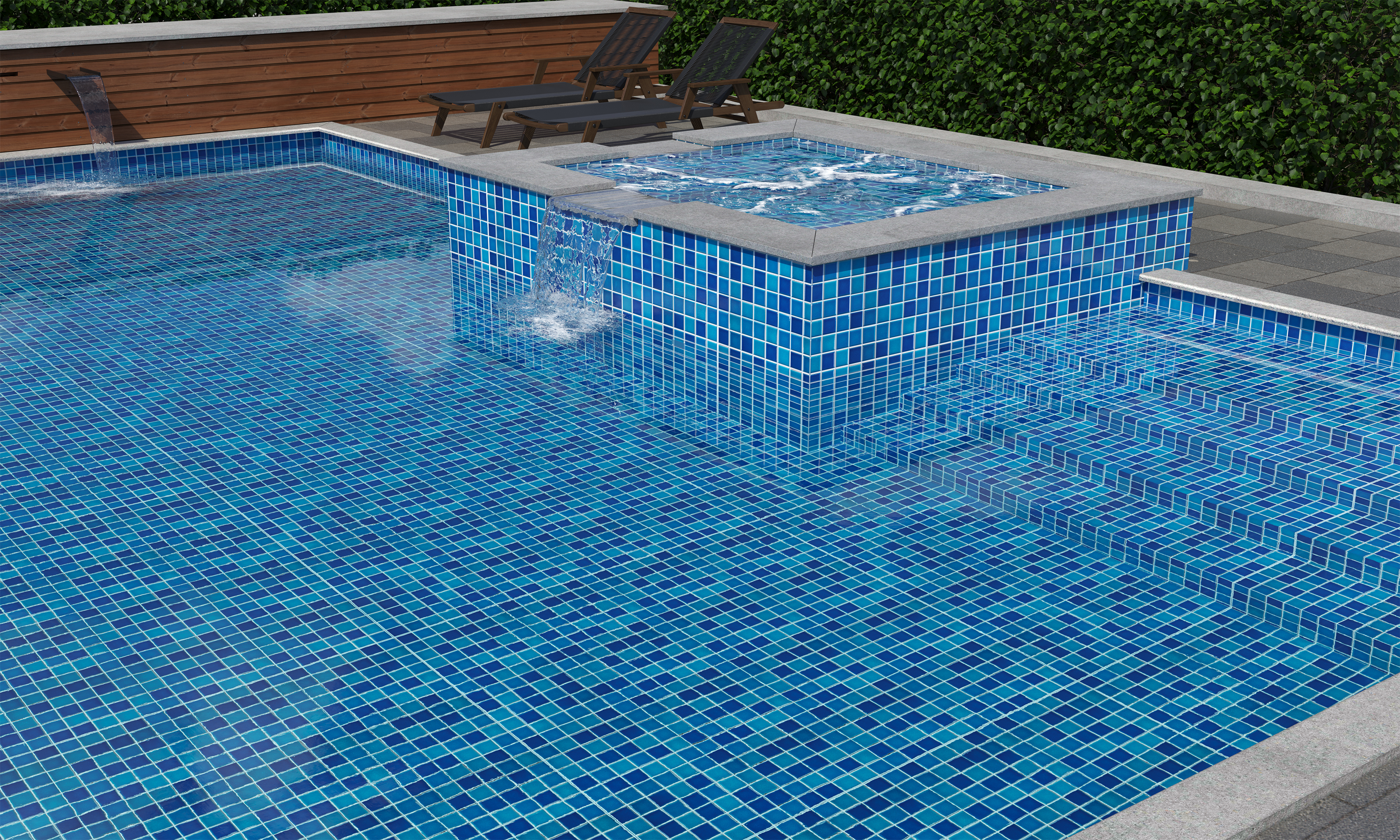 Мозаика Starmosaic Mosaic Crackle Blue – волна вдохновения STP-ST416 INCOLOR - Вид №3