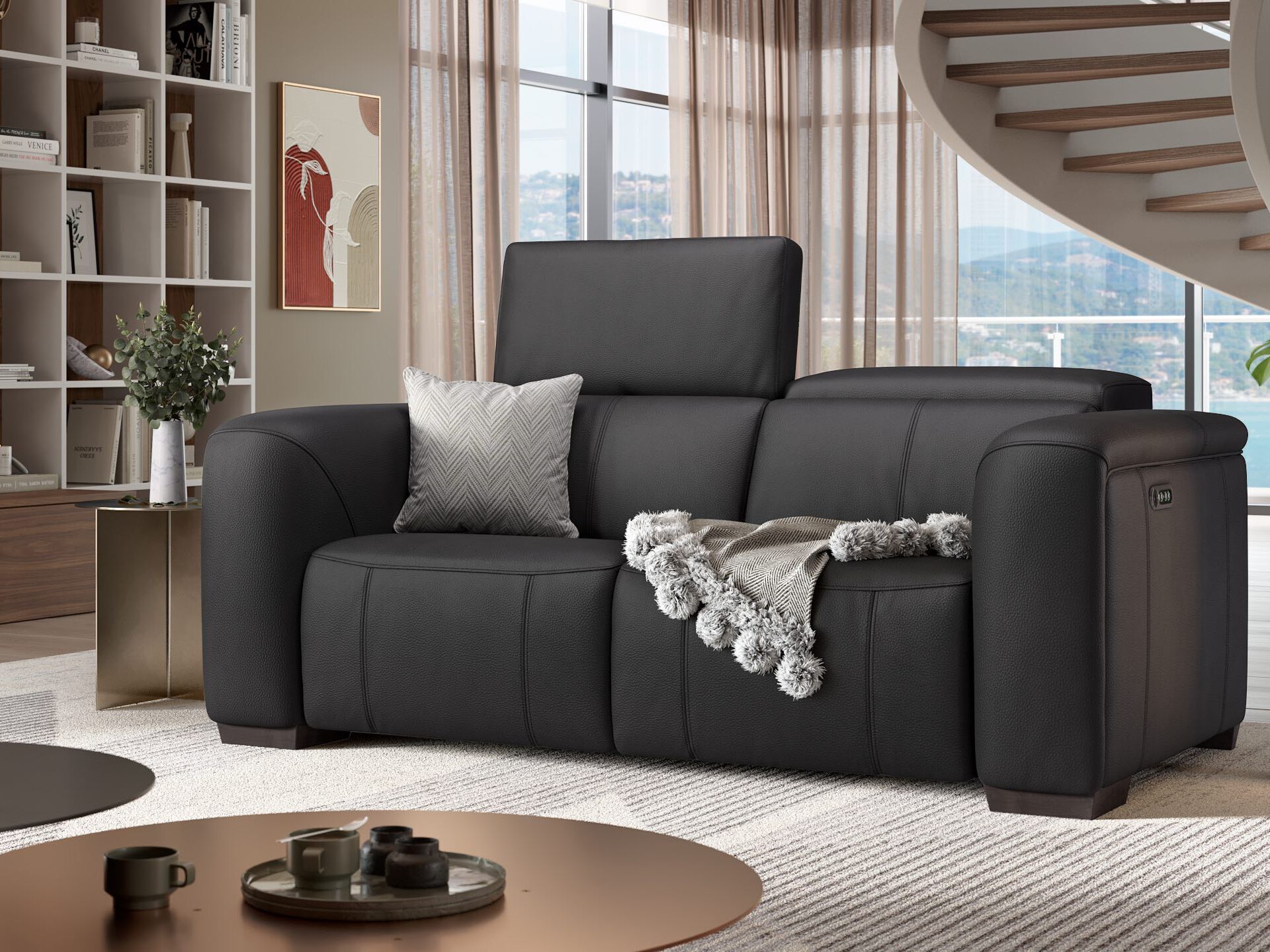 2-местный кожаный диван Sofanella Сорренто ARCH-00059366 - Вид №6