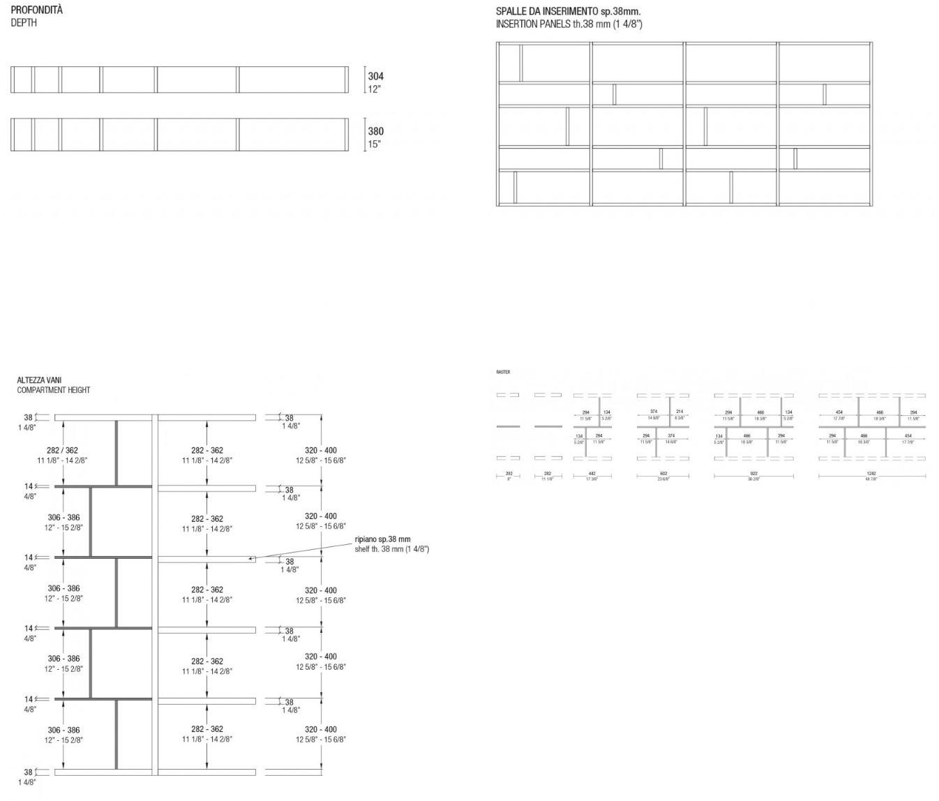 MisuraEmme Модульный книжный шкаф Misuraemme sun-id-1463189 - Вид №5