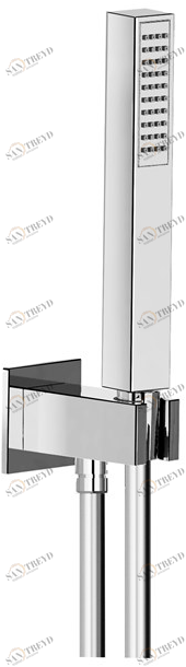 Fir Italia Настенный ручной душ из латуни с пластиной с опорой New playone 90 9004817