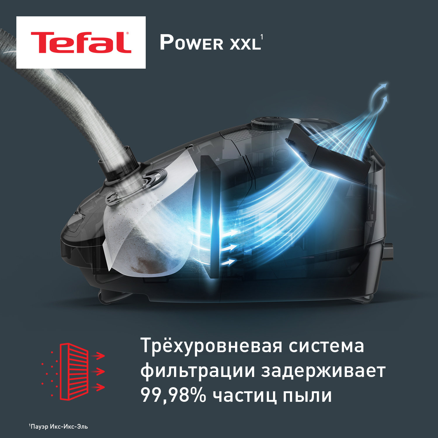 9267008 Пылесос Tefal Power XXL TW3154EA красный STDN-0110825 - Вид №8