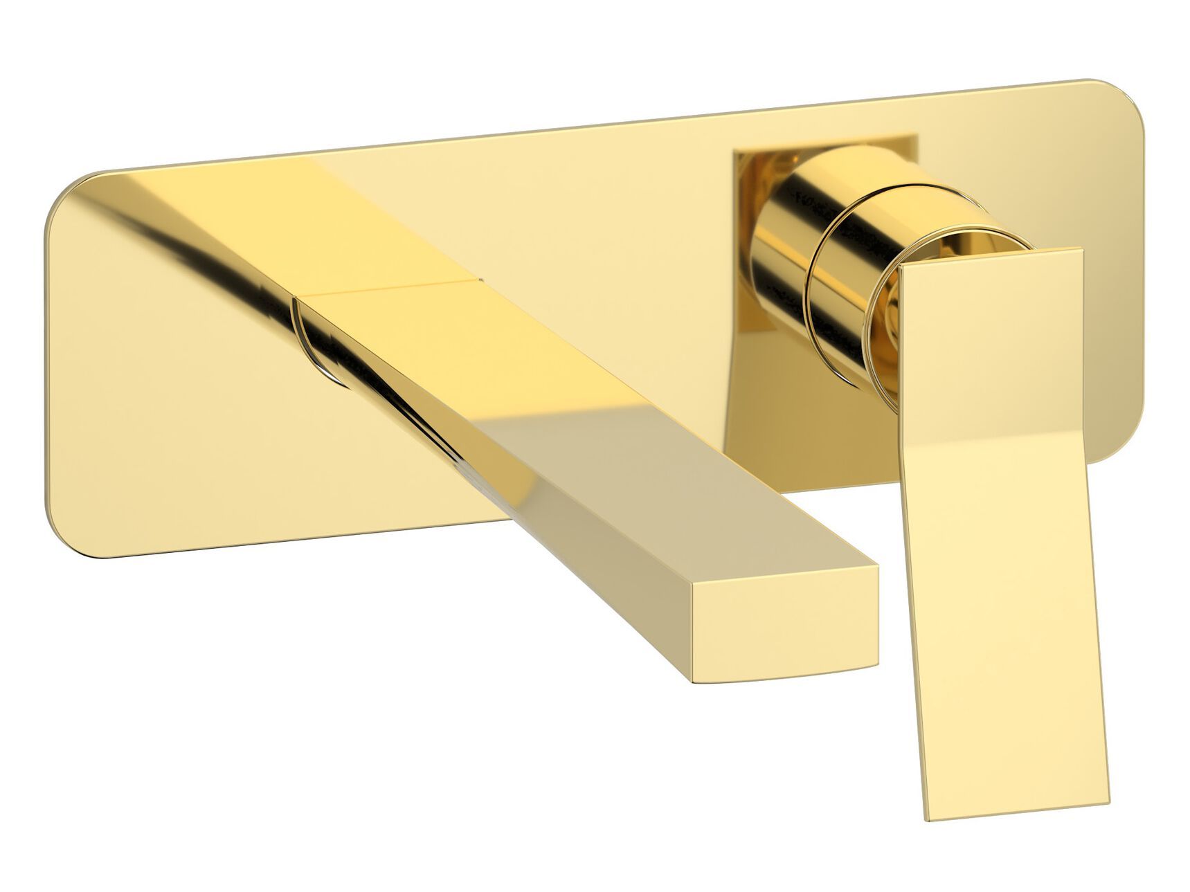 Настенный смеситель для раковины с 2 отверстиями и автоматическим сливом IB Wave ARCH-00099953