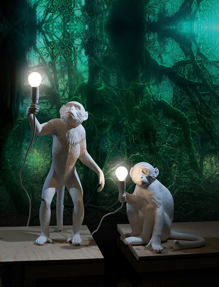 Светильник Monkey Lamp Standing, белый Seletti 14880 - Вид №5
