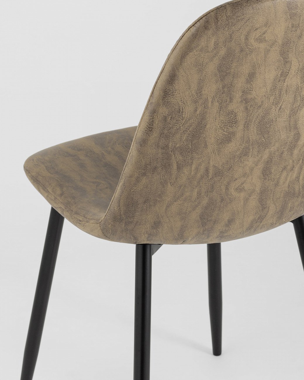 Стул со спинкой коричневый из замши "Валенсия" STOOL GROUP ДИЗАЙНЕРСКИЕ, ИНТЕРЬЕРНЫЕ 00-3946145 Коричневый  - Вид №6